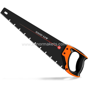 Isunpro 18 inch fast cutting hand saw, wood saw with chip removal device Ergonomic design rubber handle saw